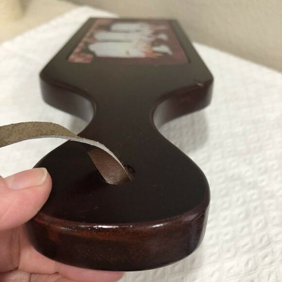 Cherrywood Cutting Board Charcuterie Cheese with Chefs Print - Picture 2 of 12